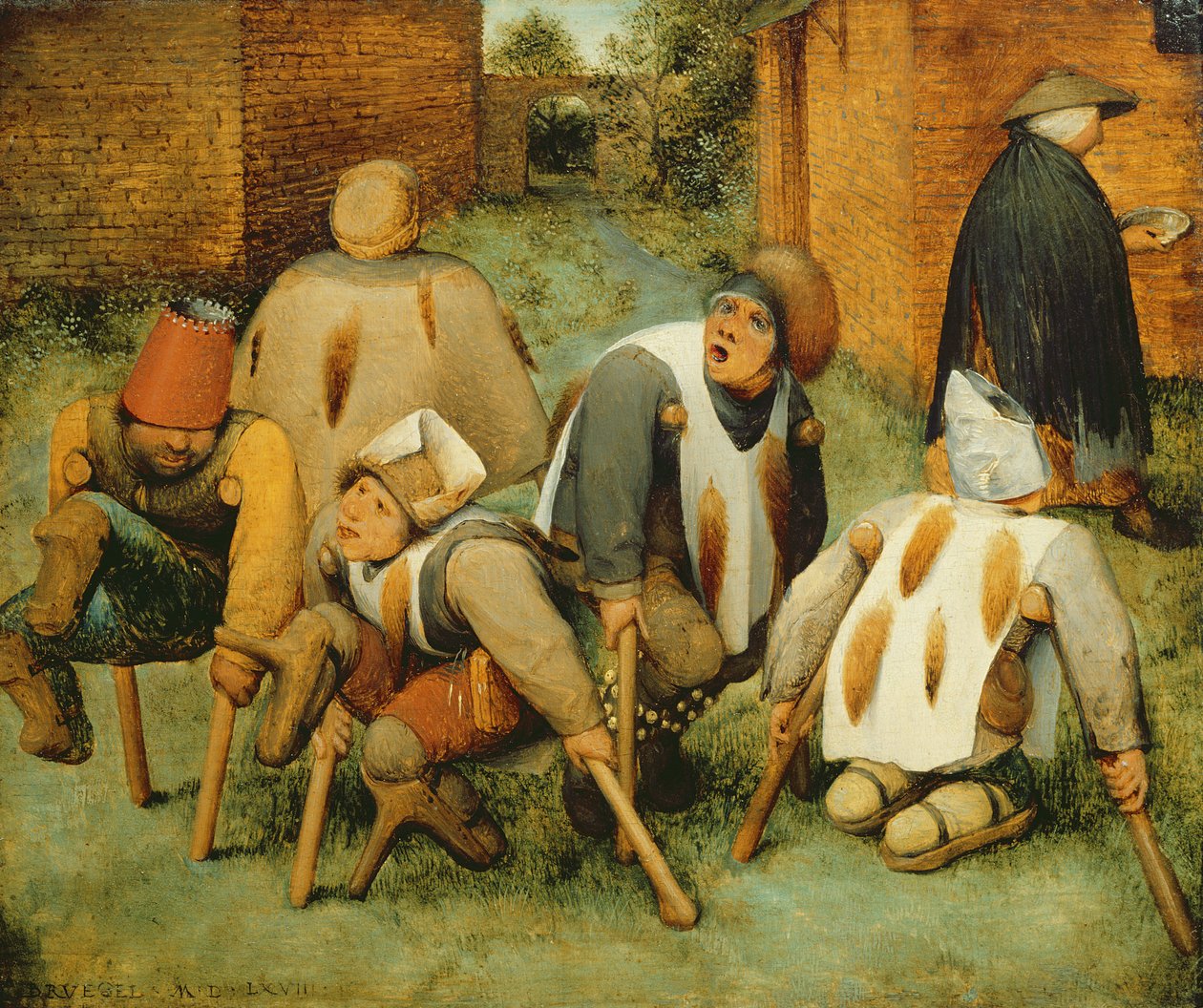 Kerjäläiset, 1568 tekijältä Pieter Bruegel the Elder