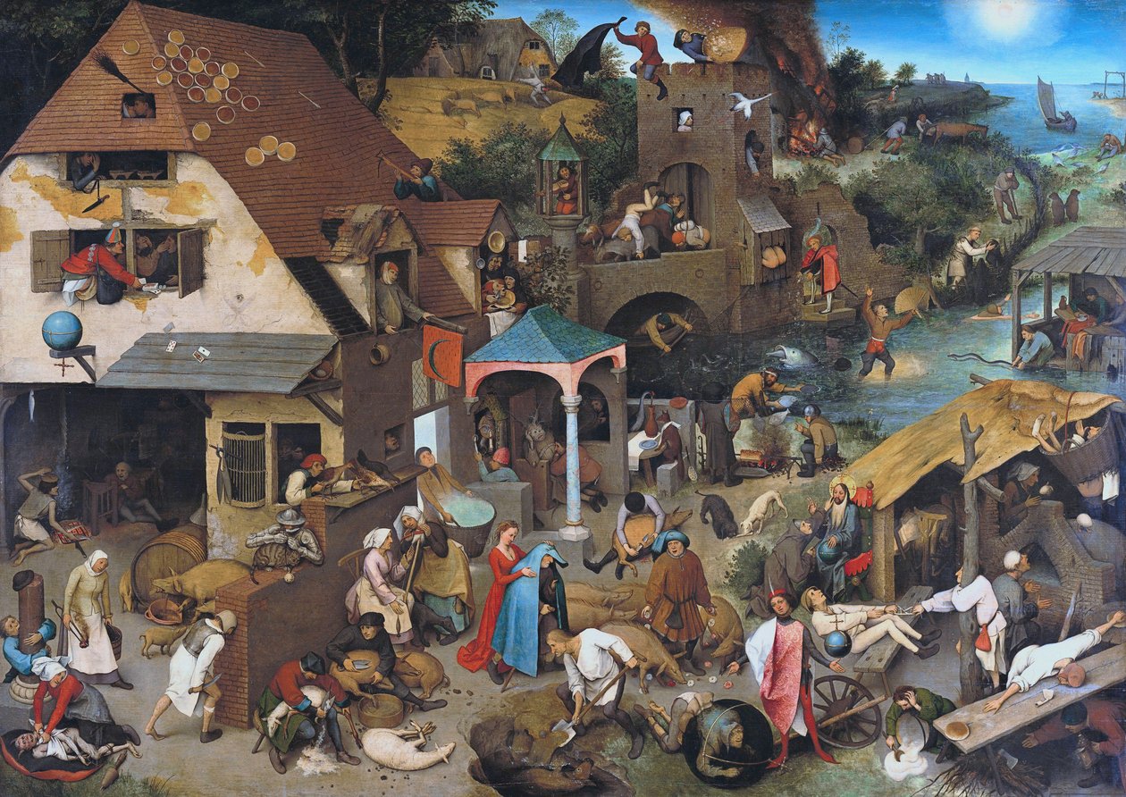 Hollantilaiset sananlaskut tekijältä Pieter Bruegel the Elder