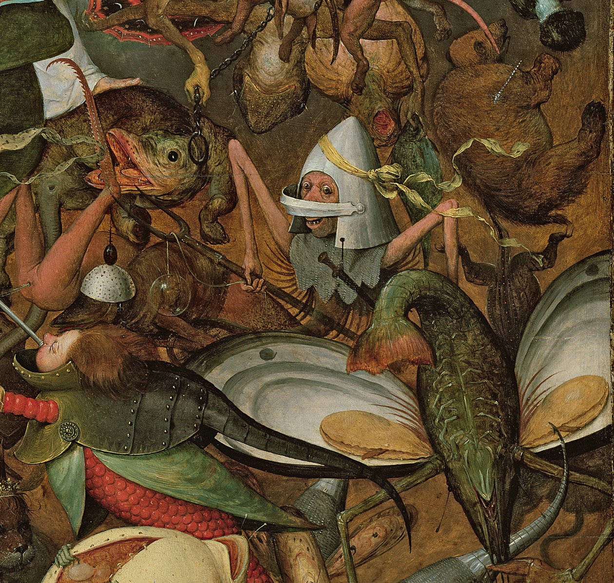 The Fall of the Rebel Angels, 1562 (74037:n yksityiskohta) tekijältä Pieter Bruegel the Elder