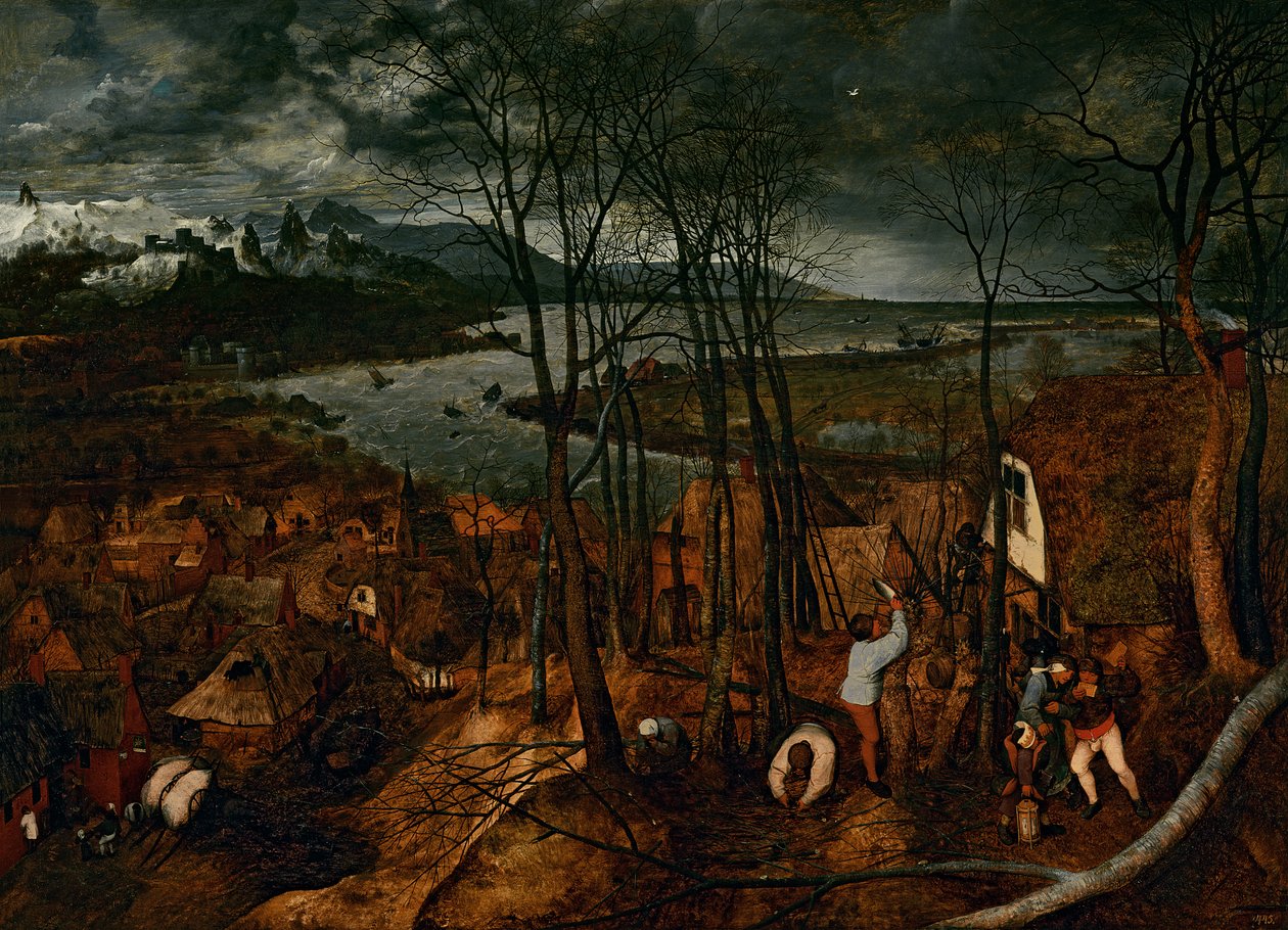Synkkä päivä - kevät, 1559 tekijältä Pieter Bruegel the Elder
