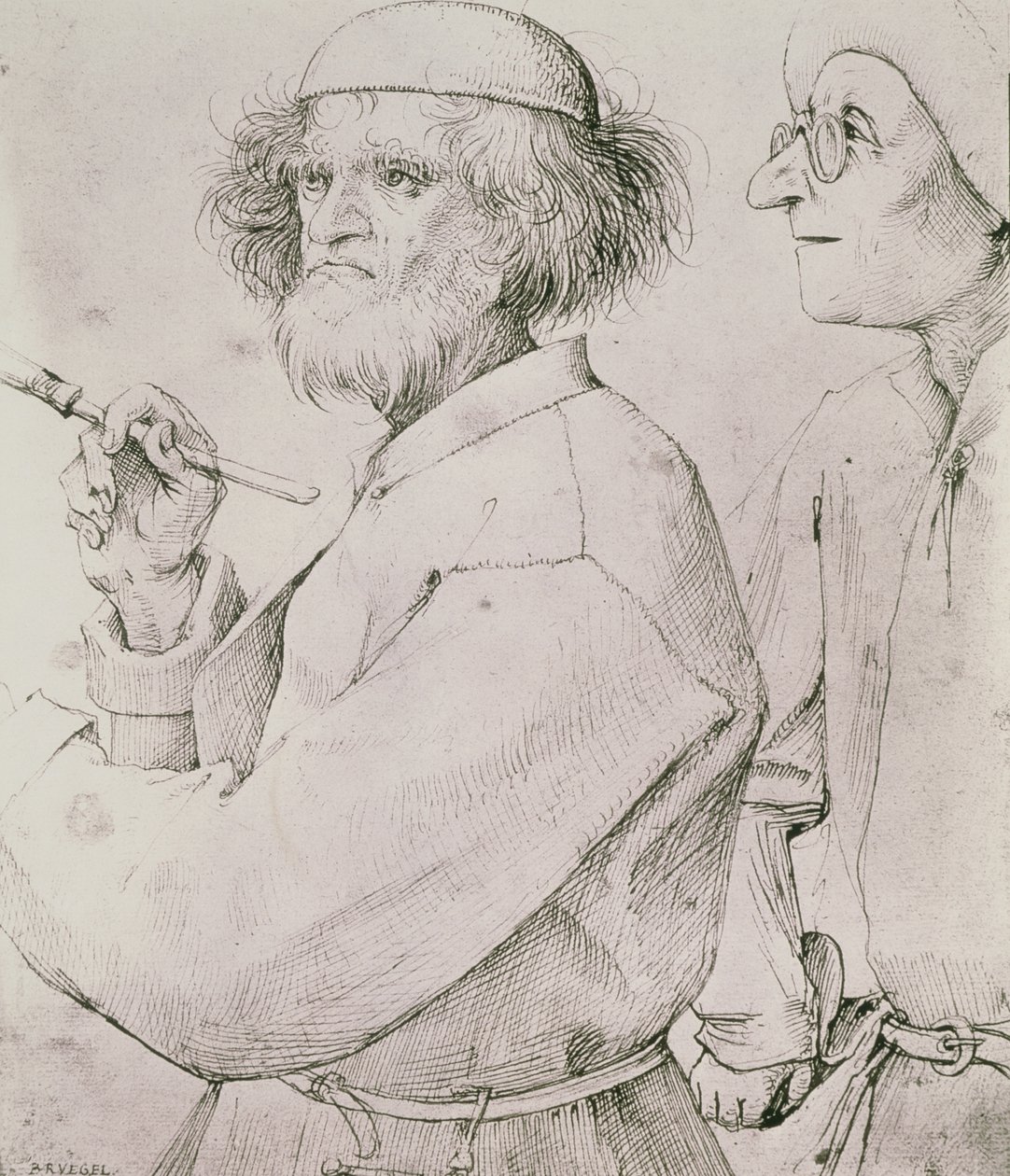 Taidemaalari ja taiteen ystävä tekijältä Pieter Bruegel the Elder
