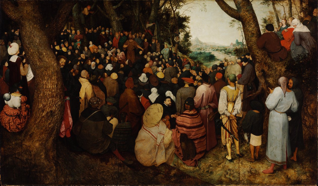 Pyhän Johannes Kastajan saarna tekijältä Pieter Bruegel the Elder