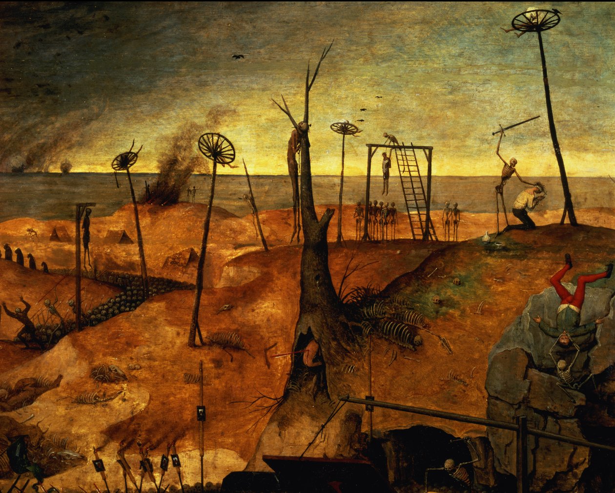 The Triumph of Death, n. 1562 (oikean yläosan yksityiskohta numerosta 457, katso myös 69068-71) tekijältä Pieter Bruegel the Elder