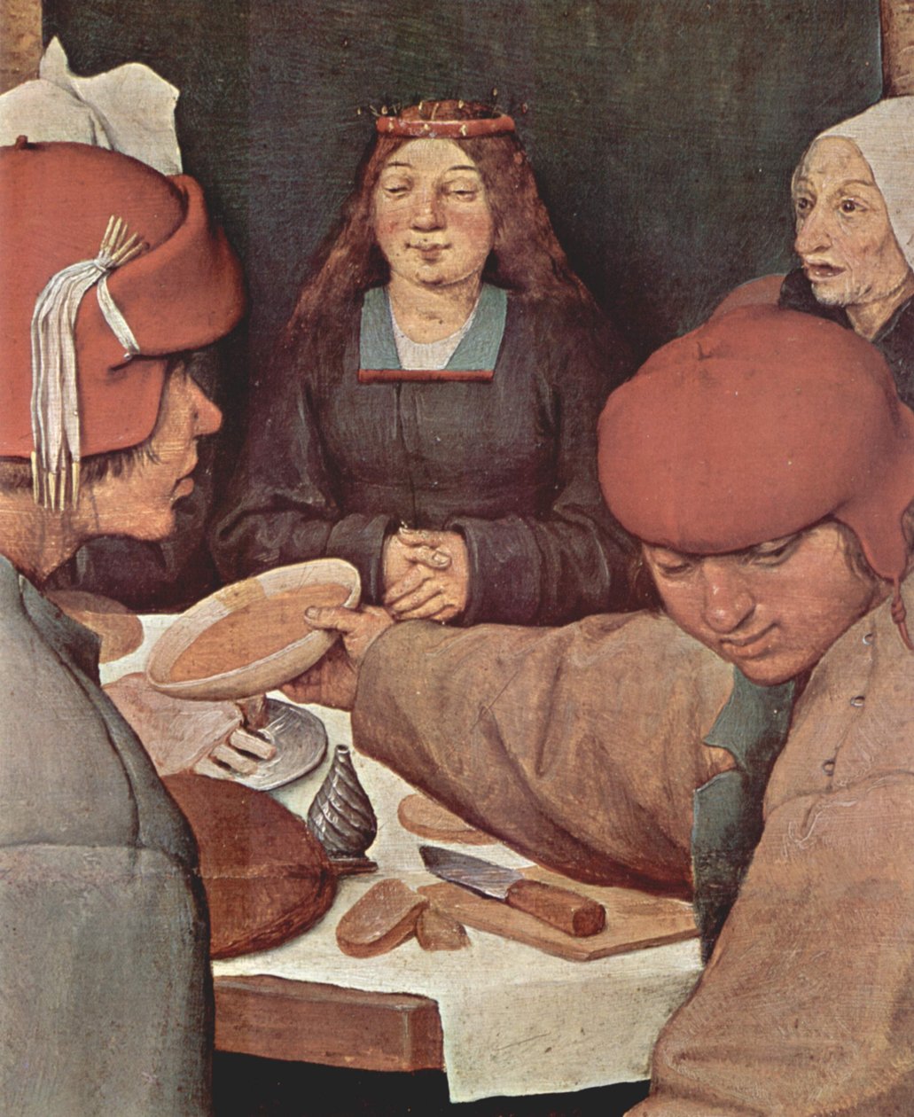 Bauernhochzeit, Yksityiskohta tekijältä Pieter Bruegel the Elder