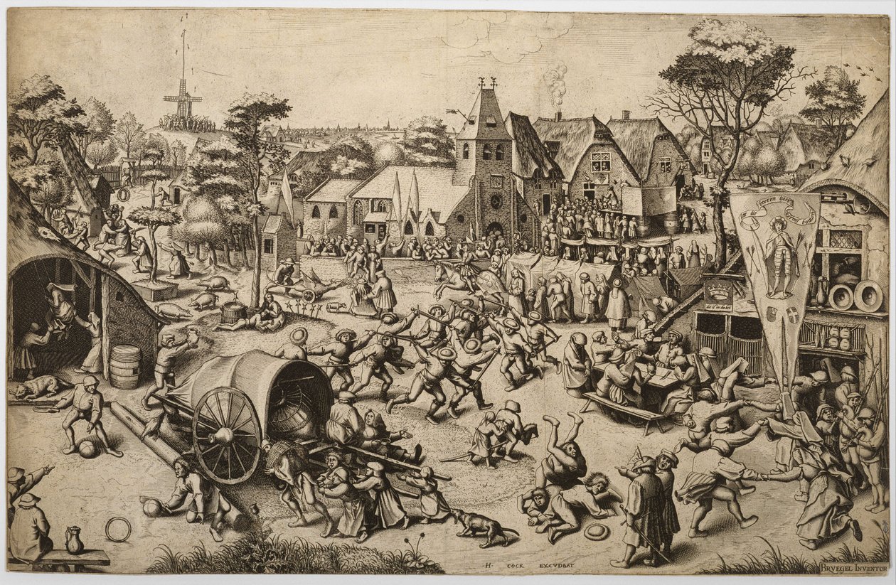 Pyhän Yrjön päivän messut tekijältä Pieter Bruegel the Elder