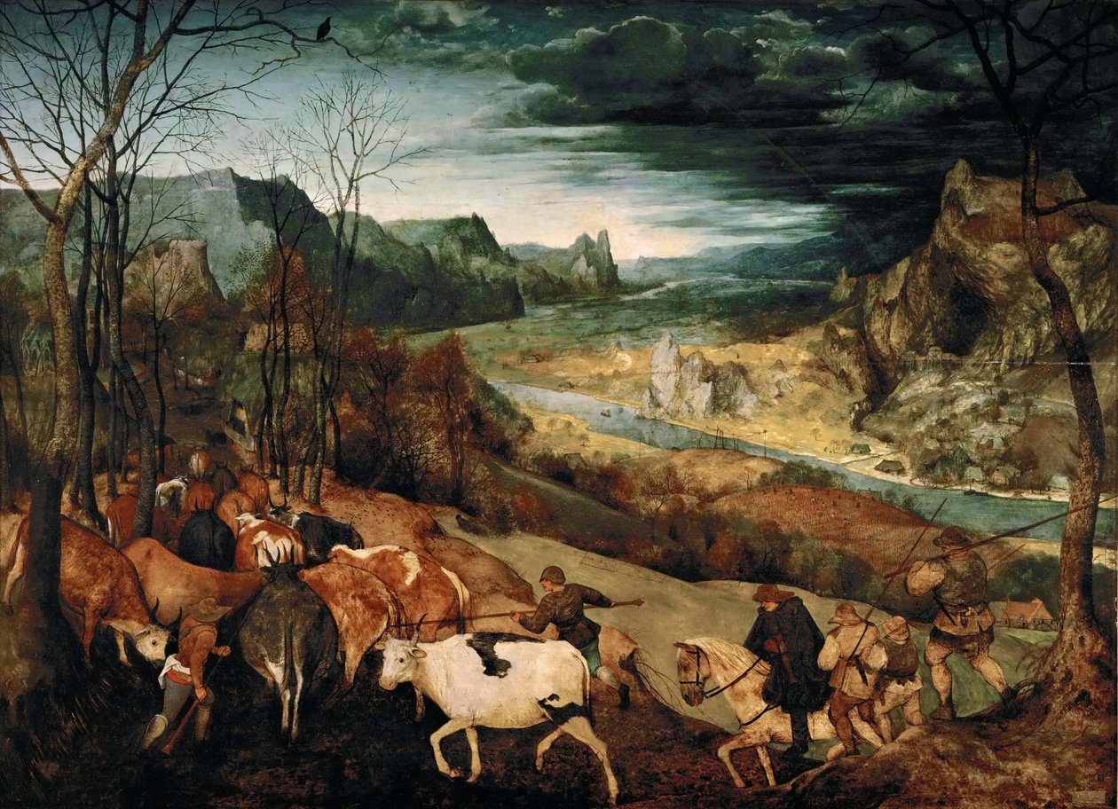 Karjan paluu (syksy) tekijältä Pieter Bruegel the Elder