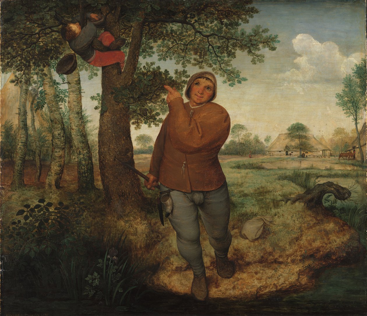 Talonpoika ja pesän ryöstäjä tekijältä Pieter Bruegel the Elder
