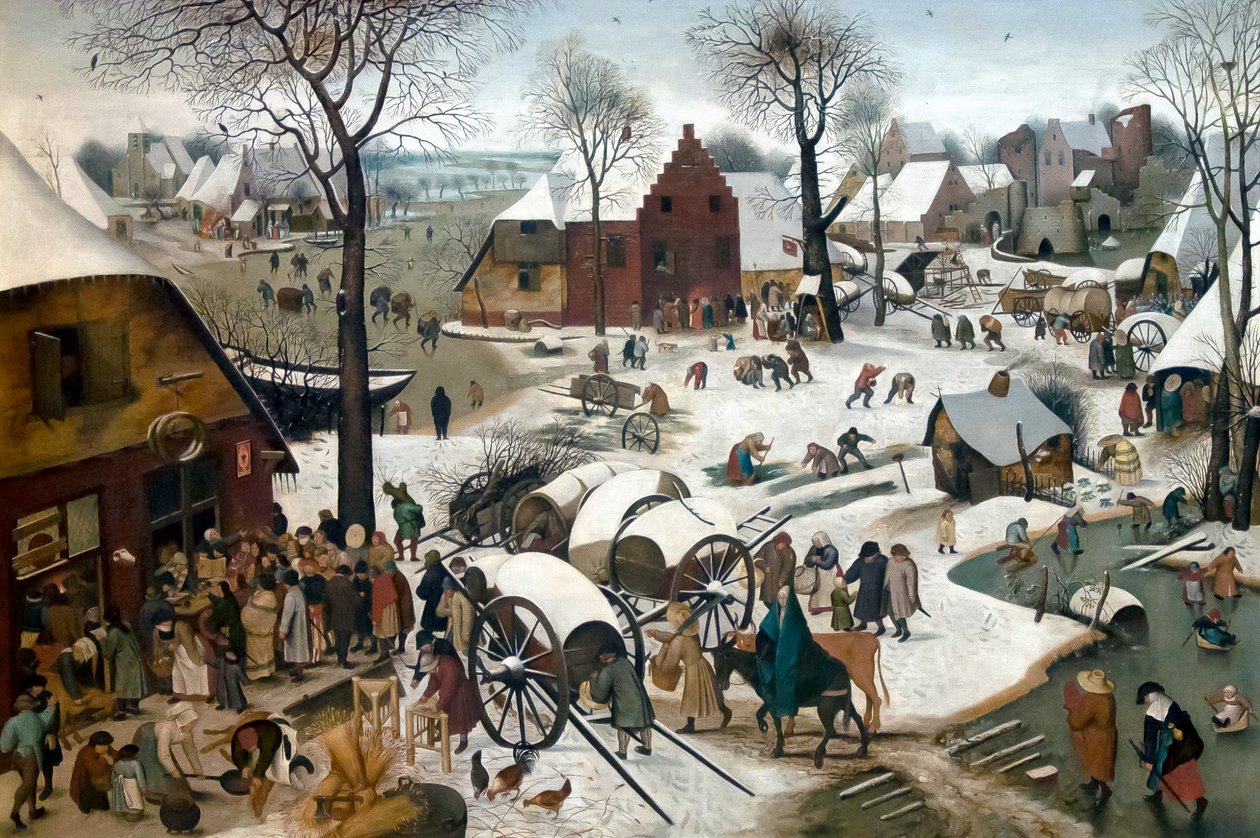 De Volkstelling tekijältä Pieter Brueghel the Younger