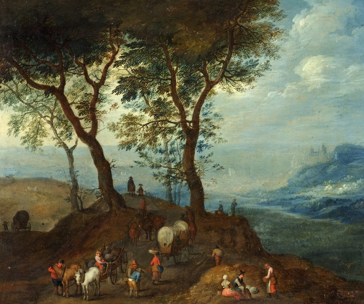 Landschap tapasi Boerenin tekijältä Pieter Brueghel the Younger