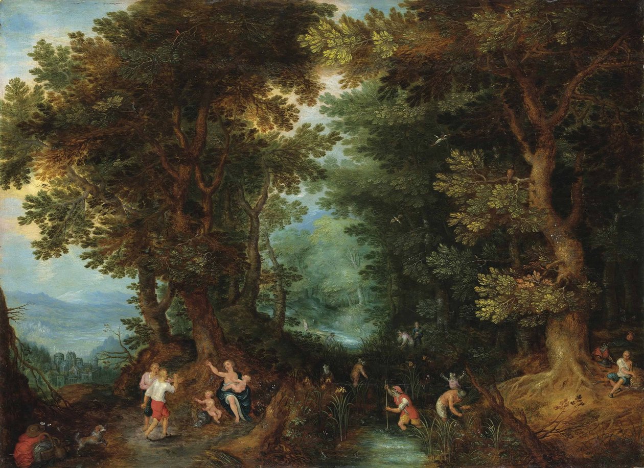 Latona draaide de Lycische boeren Kikkersissä tekijältä Pieter Brueghel the Younger