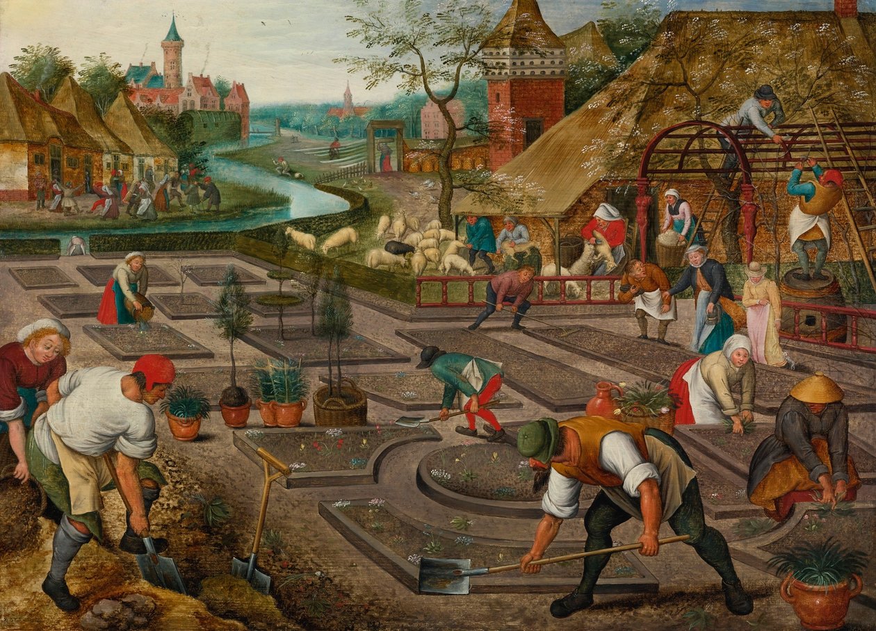 kevät tekijältä Pieter Brueghel the Younger