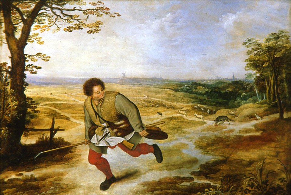 Uskoton paimen tekijältä Pieter Brueghel the Younger