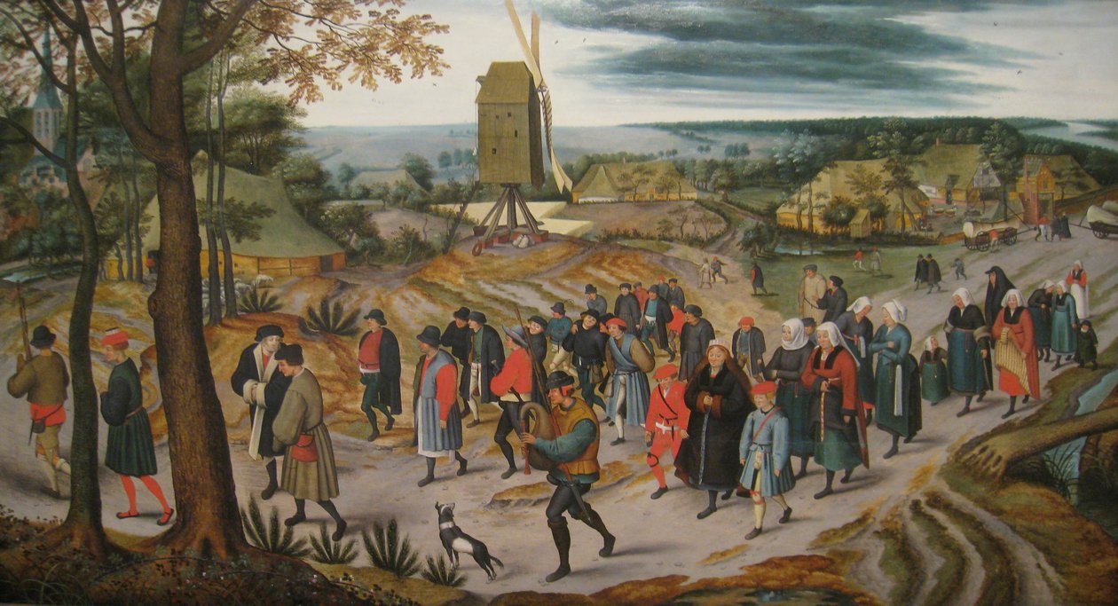 Avioliiton kulkue tekijältä Pieter Brueghel the Younger