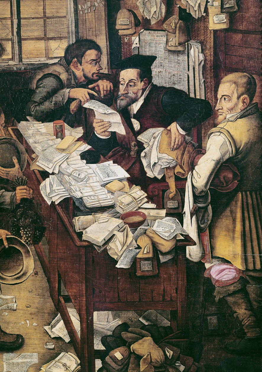 Vuosittaisten maksujen maksaminen (GIR79511:n tiedot) tekijältä Pieter Brueghel the Younger