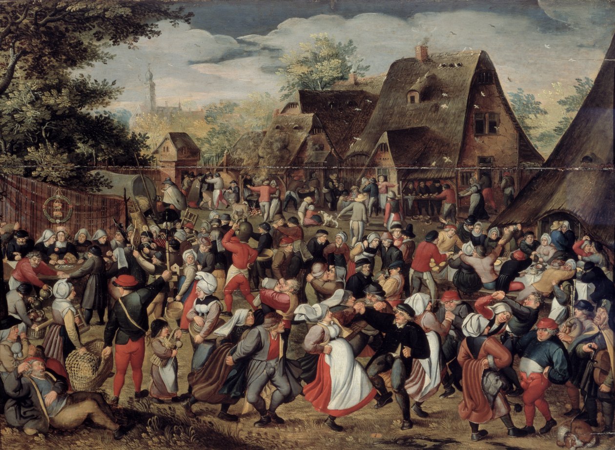 Kyläjuhla tekijältä Pieter Brueghel the Younger