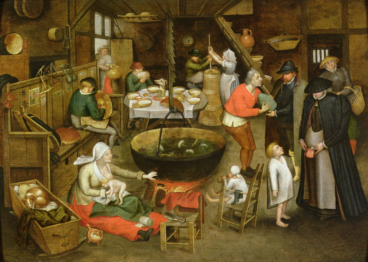 Vierailu maatilalla (paneeli) tekijältä Pieter Brueghel the Younger