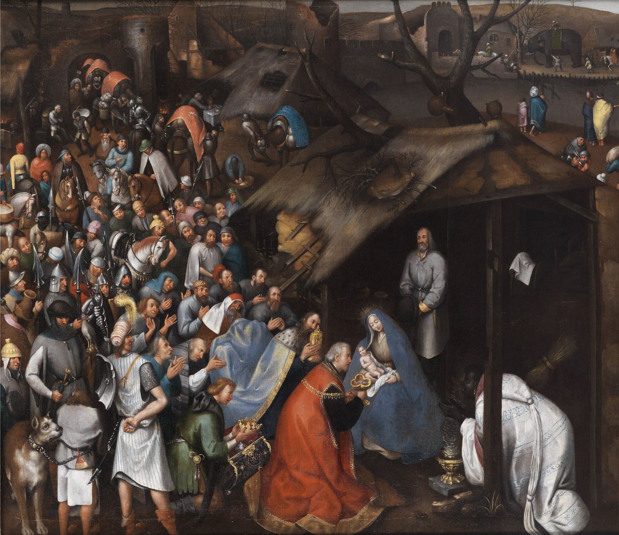 Werkstatt Anbetung des Kindes tekijältä Pieter Brueghel the Younger