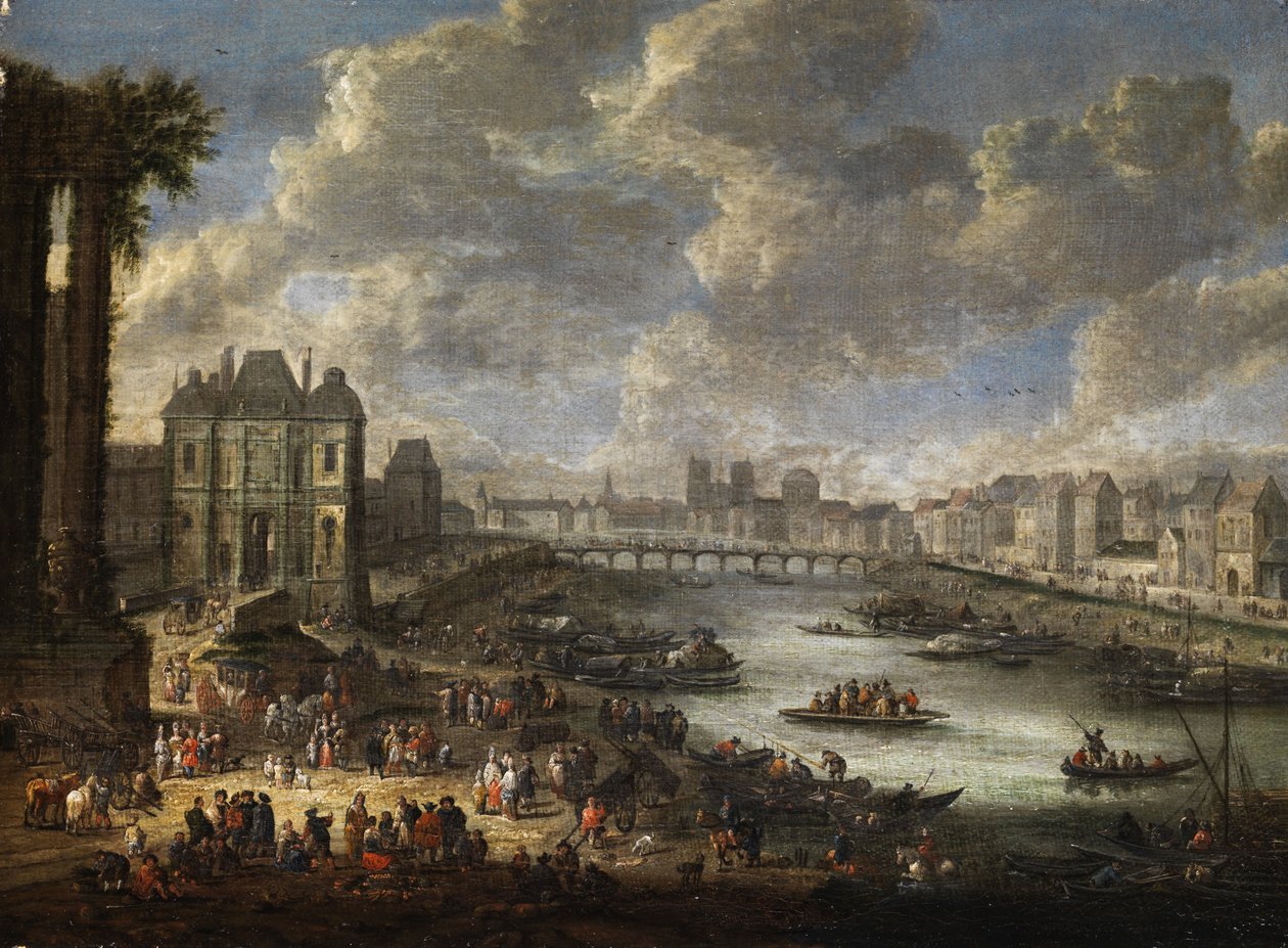 Ansicht von Paris tekijältä Pieter Casteels II