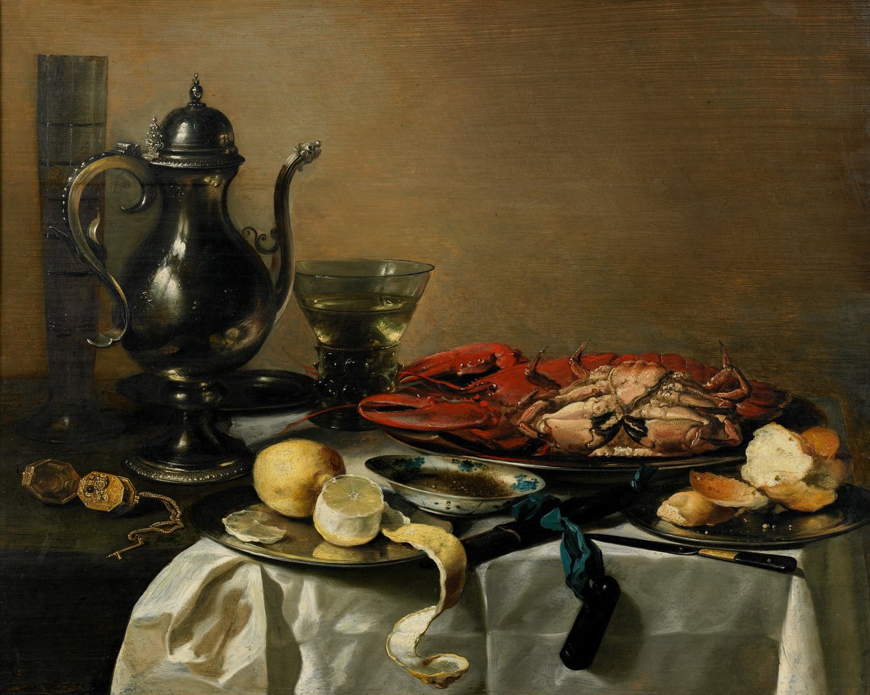 Asetelma, 1643 tekijältä Pieter Claesz