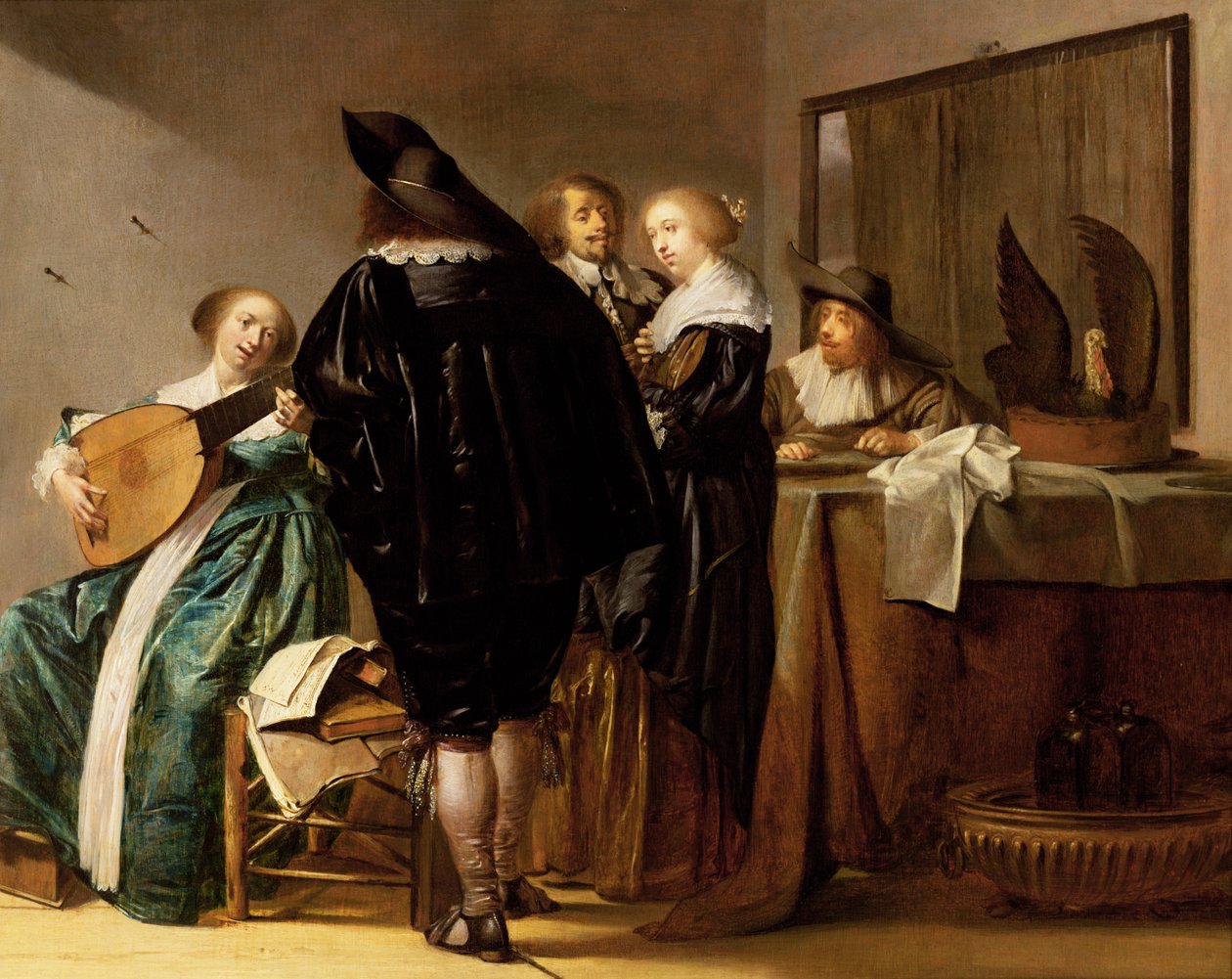 Huonekalut ja erilaiset esineet 1100- ja 1300-luvuilta tekijältä Pieter Codde