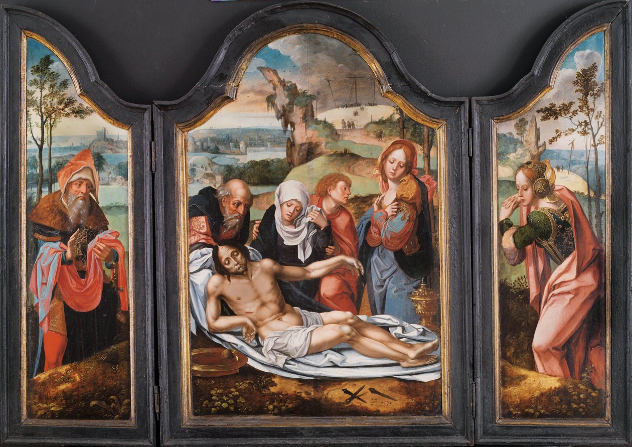 Valitus kuolleen Kristuksen yli tekijältä Pieter Coecke van Aelst