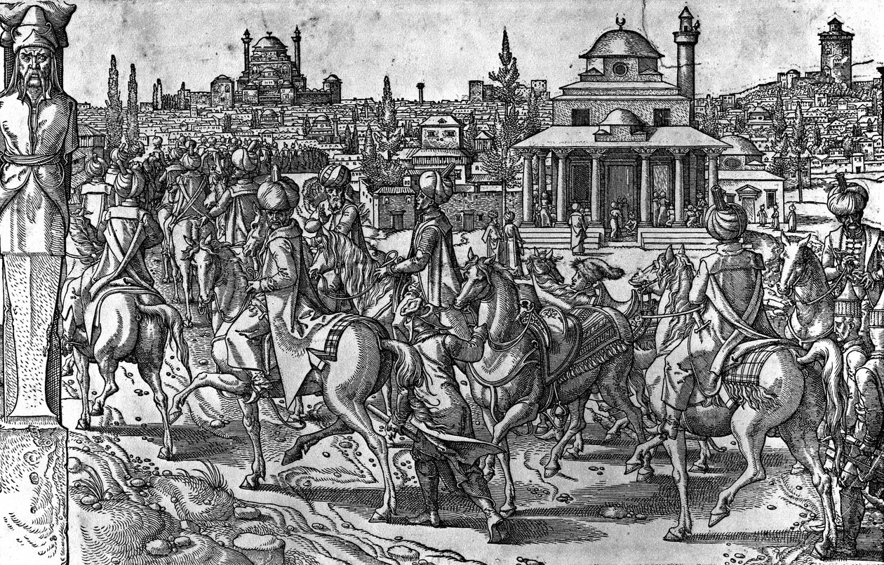 Turkkilaisten tavat ja tavat, 1553 (Katso myös 476246) tekijältä Pieter Coecke van Aelst