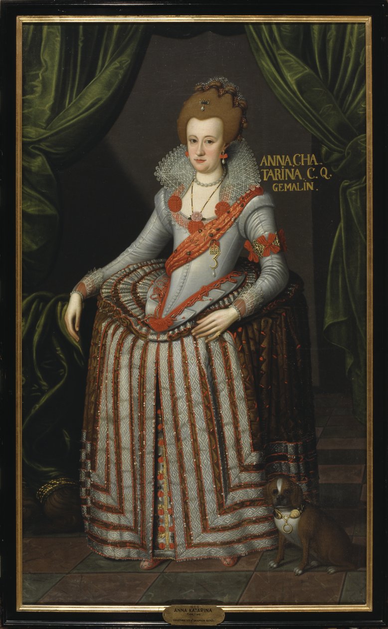 Anne Katariina Brandenburgilainen, noin 1600 tekijältä Pieter Fransz. Isaacsz.