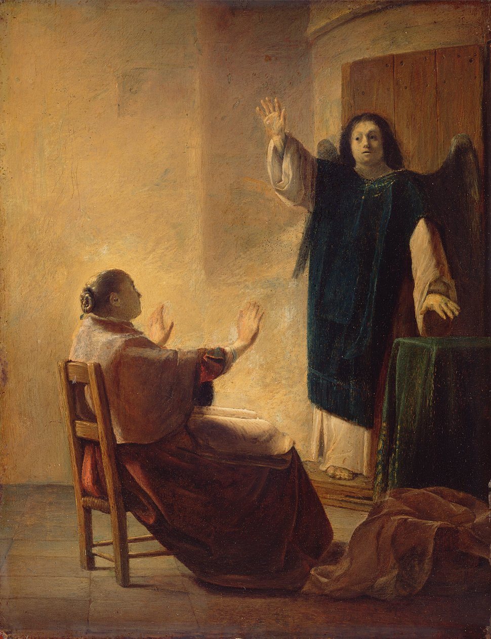 Enkeli ilmestyy Annalle tekijältä Pieter Fransz de Grebber