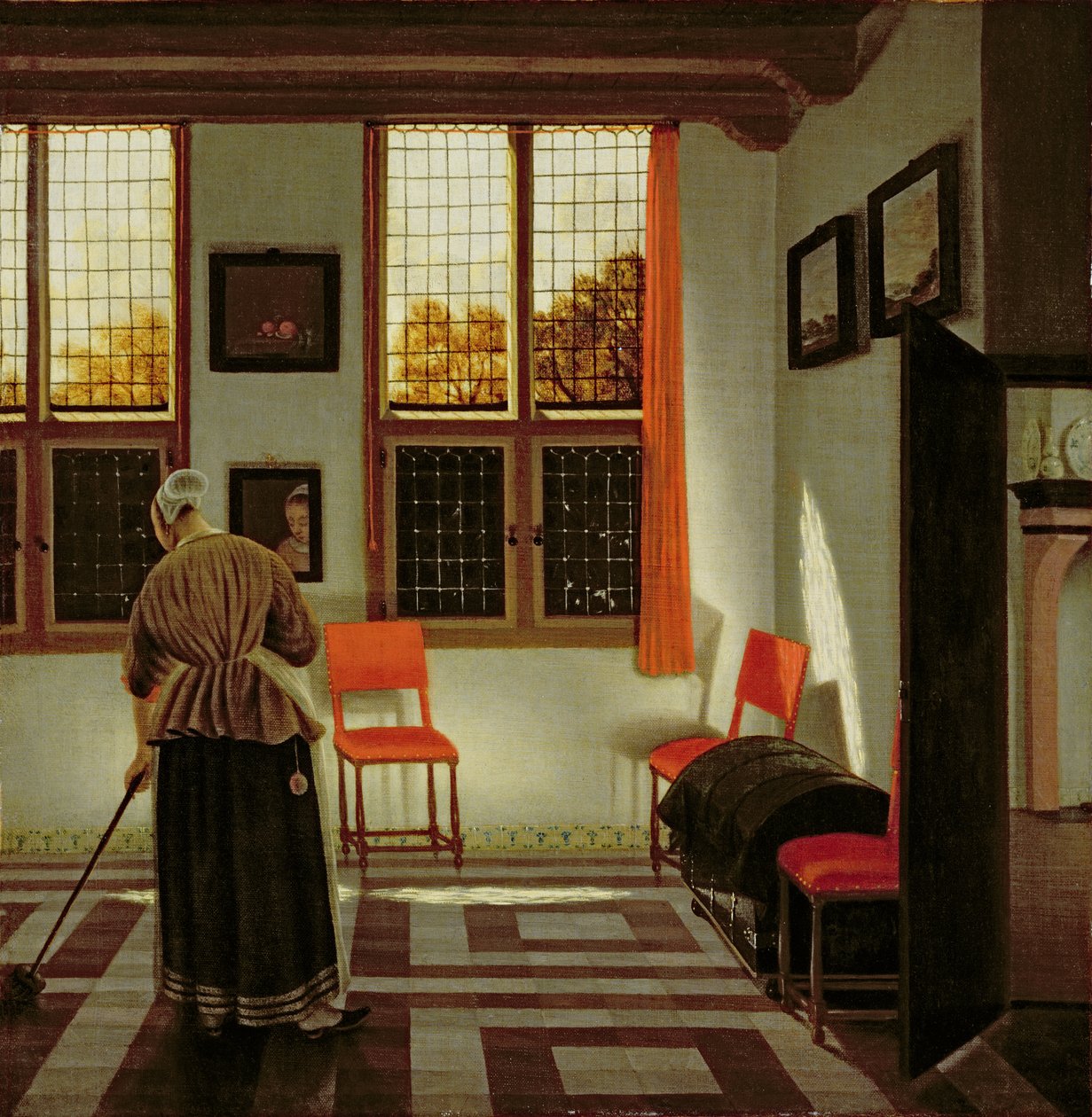 Hollantilainen sisustus, 1665-70 tekijältä Pieter Janssens