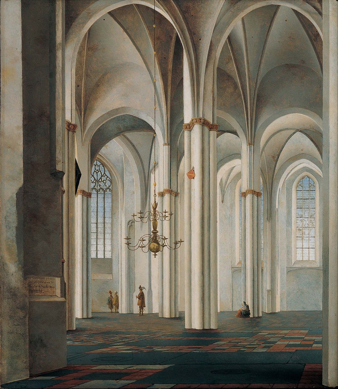 Buurkerkin sisätilat, Utrecht tekijältä Pieter Janszoon Saenredam