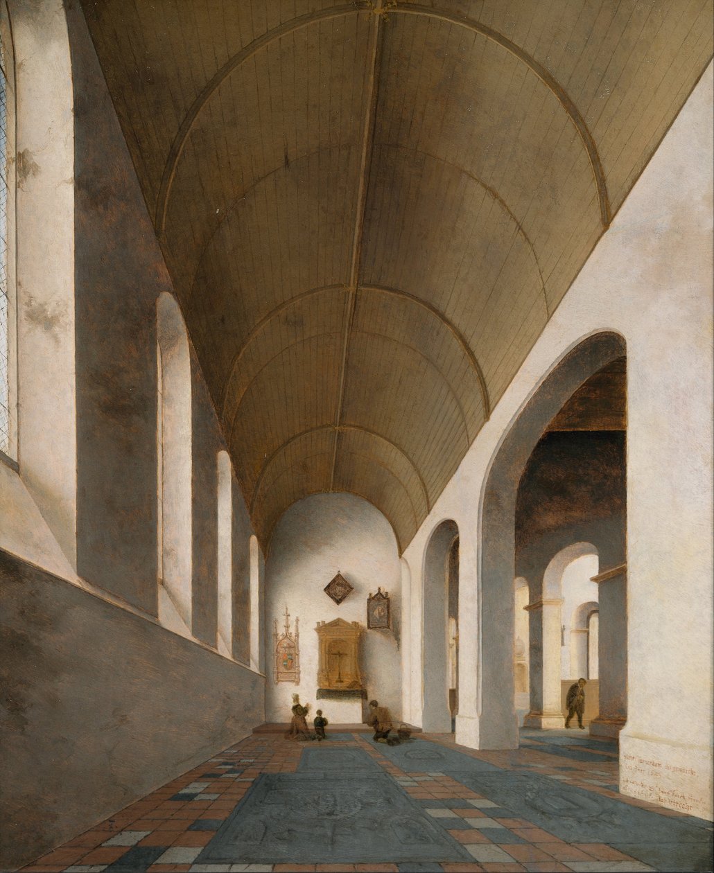 Pyhän Antoniuksen kappeli St Janskerkissa, Utrechtissa tekijältä Pieter Janszoon Saenredam