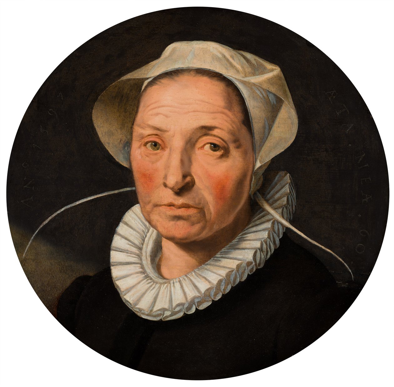 Portret van een vrouw tekijältä Pieter Pietersz the Elder