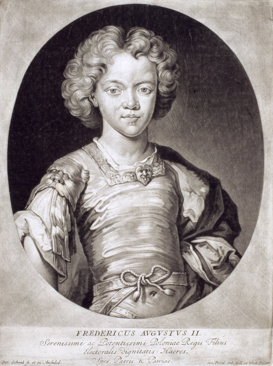 Augustus III (1696-1763) Puolan kuningas lapsena tekijältä Pieter Schenk