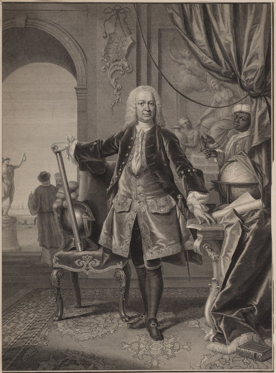 Gustaaf Willem Baron van Imhoff, hollantilaisen Itä -Intian yhtiön kenraalikuvernööri tekijältä Pieter Tanjé