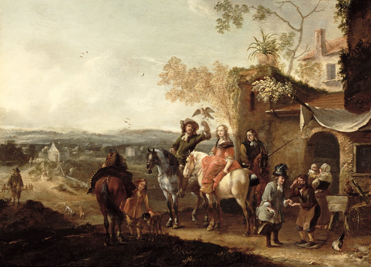 Falconers tekijältä Pieter Wouwermans or Wouwerman