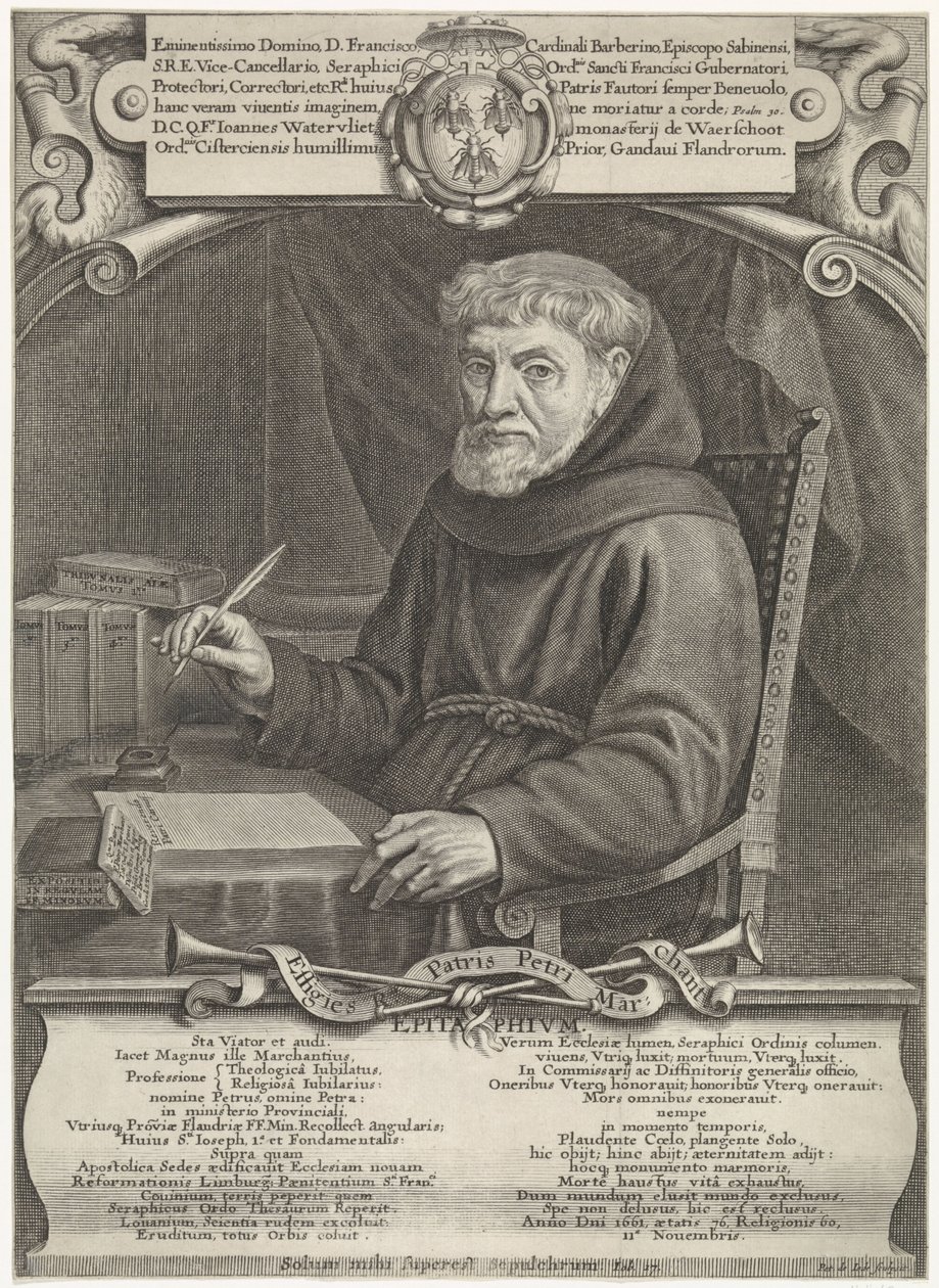 Pieter de Jode II: n kaiverrettu Pierre Marchantin muotokuva tekijältä Pieter de Jode II