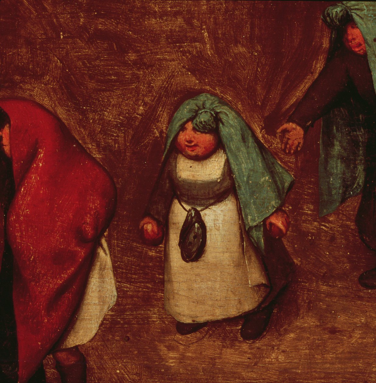 Lasten pelit, yksityiskohta vasemmasta osasta, 1560 tekijältä Pieter Bruegel the Elder