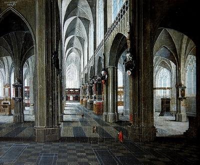 Tuomiokirkon sisätilat tekijältä Pieter the Elder Neefs