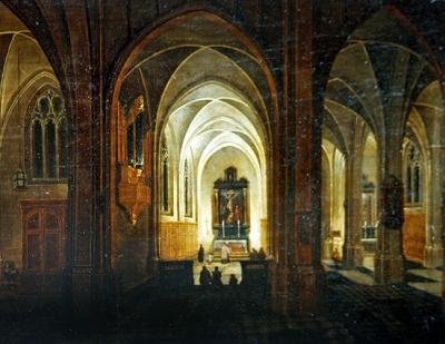 Kirkon sisätilat tekijältä Pieter the Elder Neefs