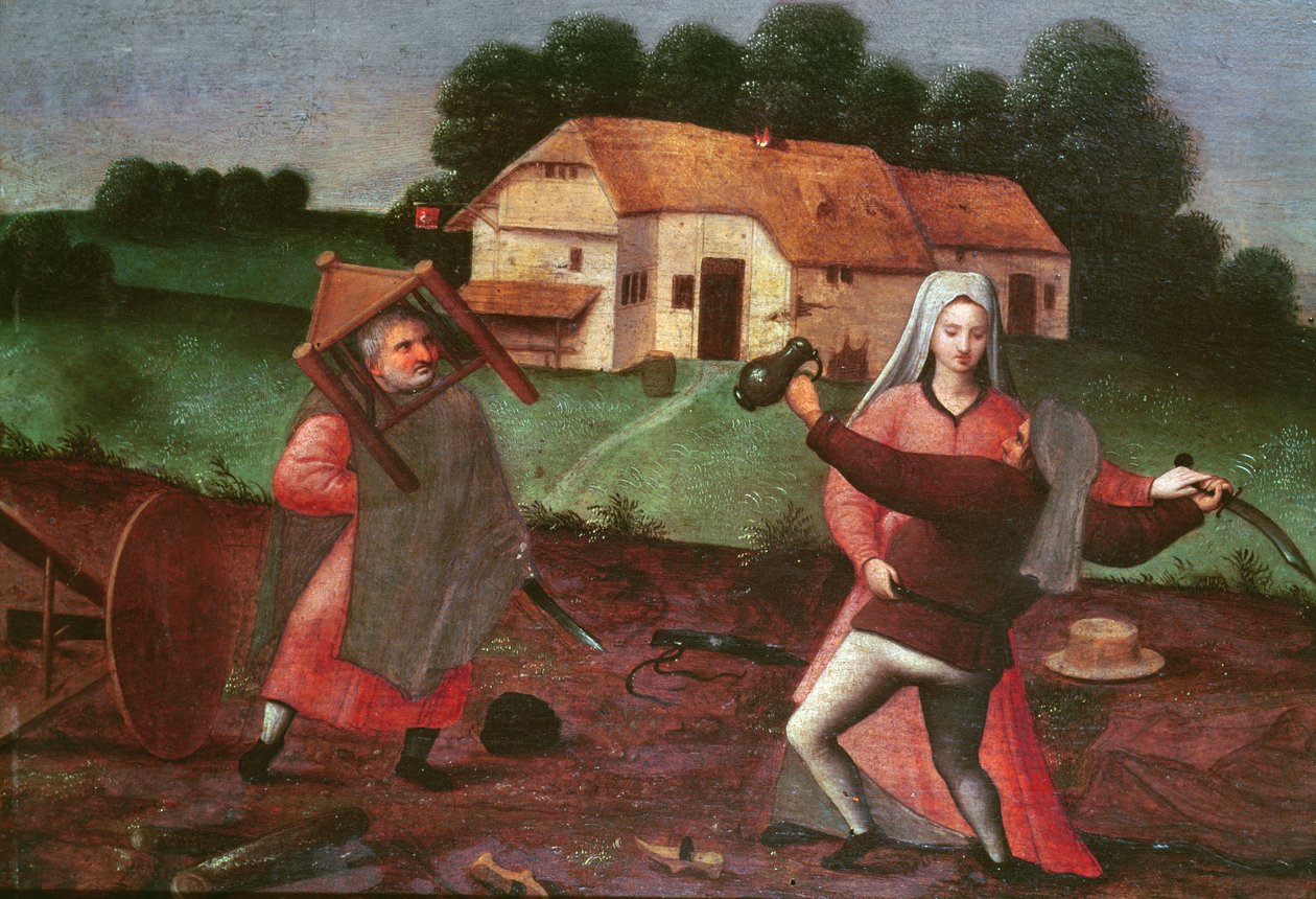 Talonpoikien tappelu tekijältä Pieter Brueghel the Younger