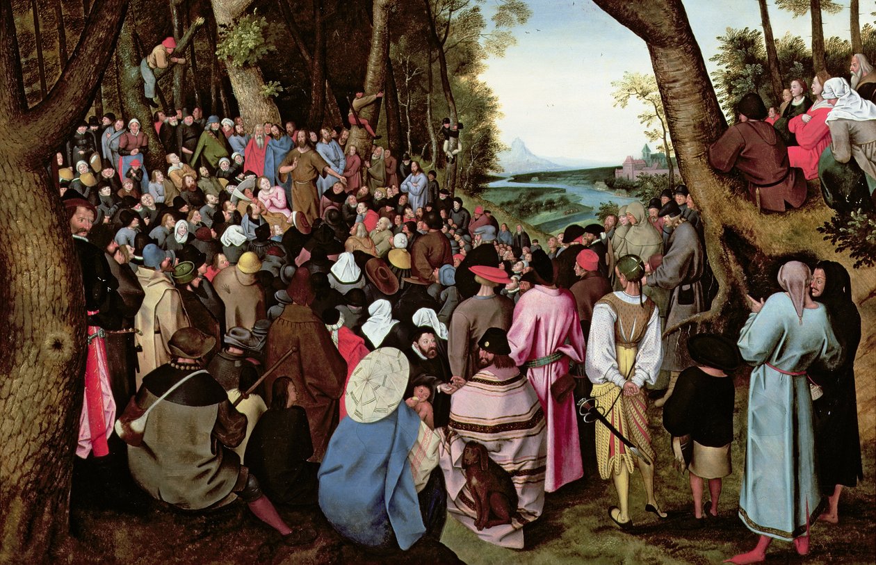 Pyhän Johannes Kastajan saarna (paneeli) tekijältä Pieter Brueghel the Younger