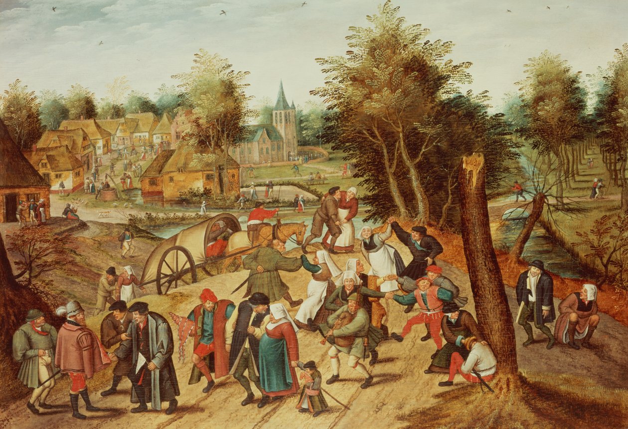 Paluu Kermessestä (paneeli) tekijältä Pieter Brueghel the Younger