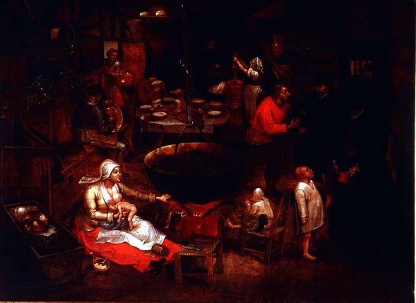 Vierailu maatilalla tekijältä Pieter Brueghel the Younger