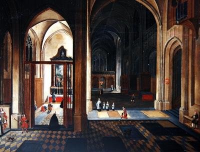 Tuomiokirkon sisätilat tekijältä Pieter the Younger Neefs