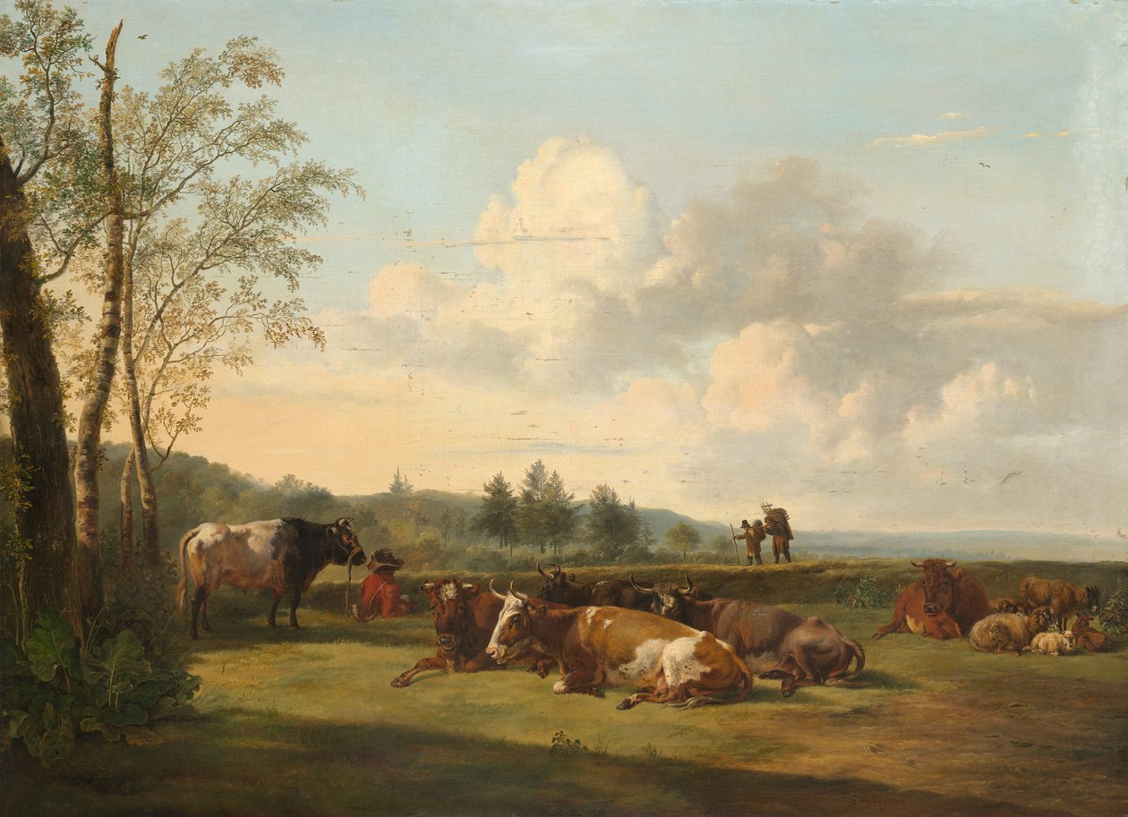 Landschap met vee tekijältä Pieter van Os  