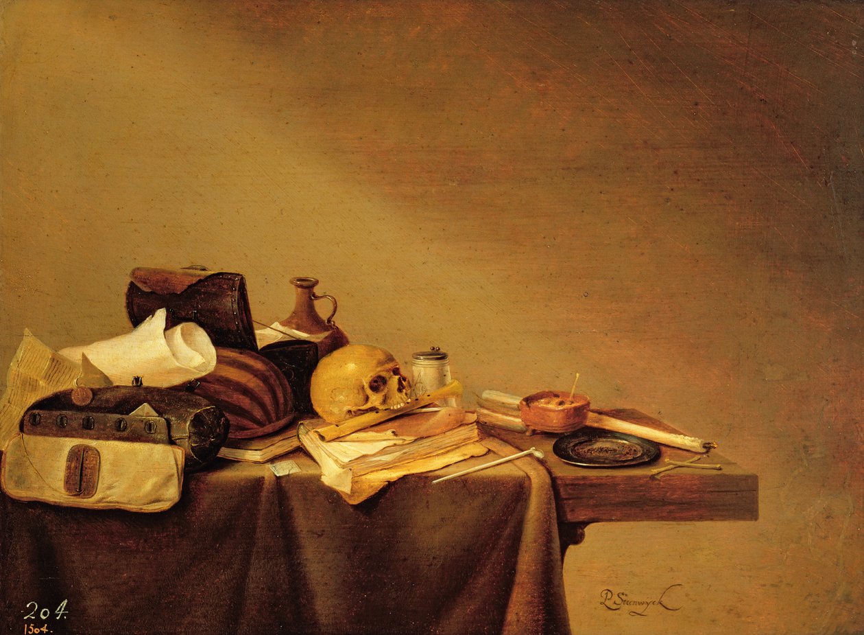 Vanitas tai kuoleman tunnus tekijältä Pieter van Steenwyck