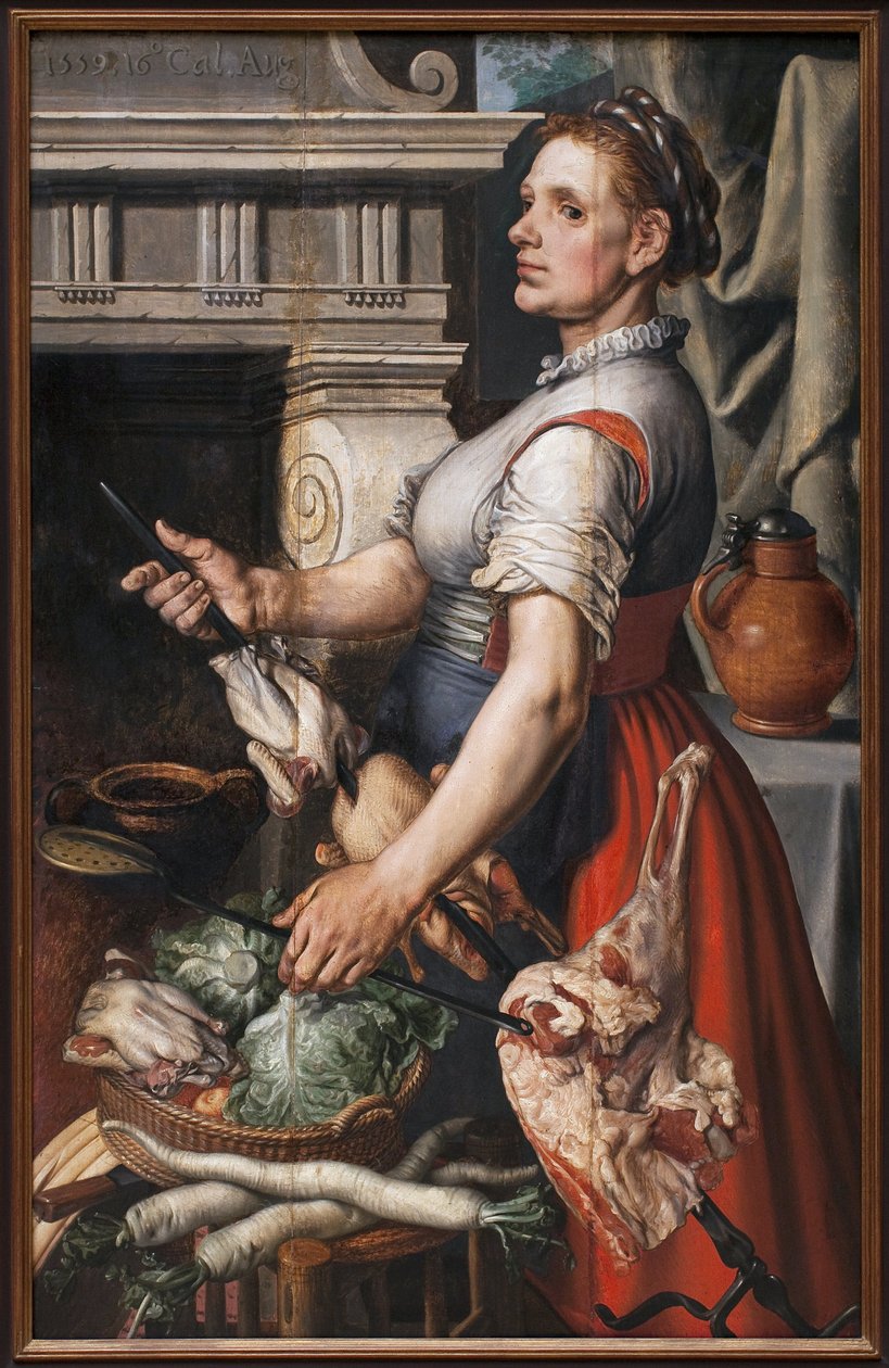 Kokki. Pieter Aertsenin maalaus (1507 tai 1508-1575), öljy puulle tekijältä Pieter Aertsen