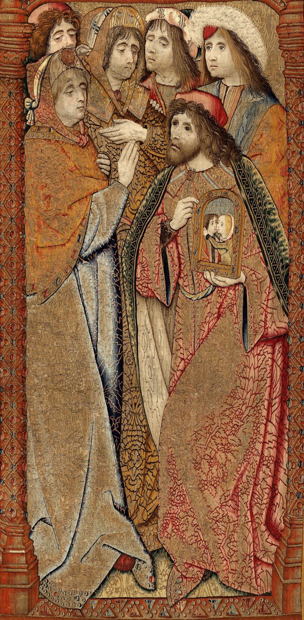 Jumalanäidin voitot tai kultaiset varpuset, n. 1500-02 (kuvakudos) tekijältä Pieter (attr. to) Coecke van Aelst