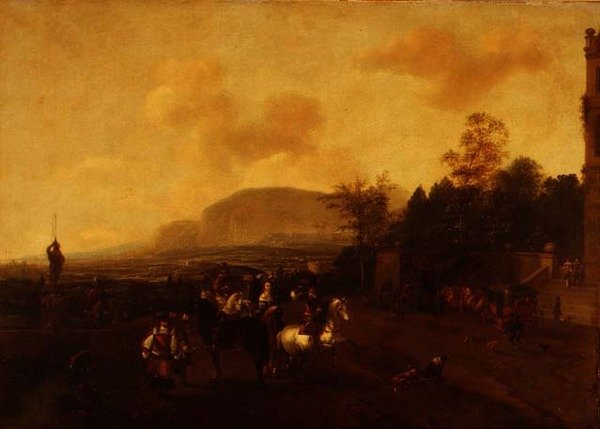 Hawking-bileet tekijältä Pieter (circle of) Wouwermans