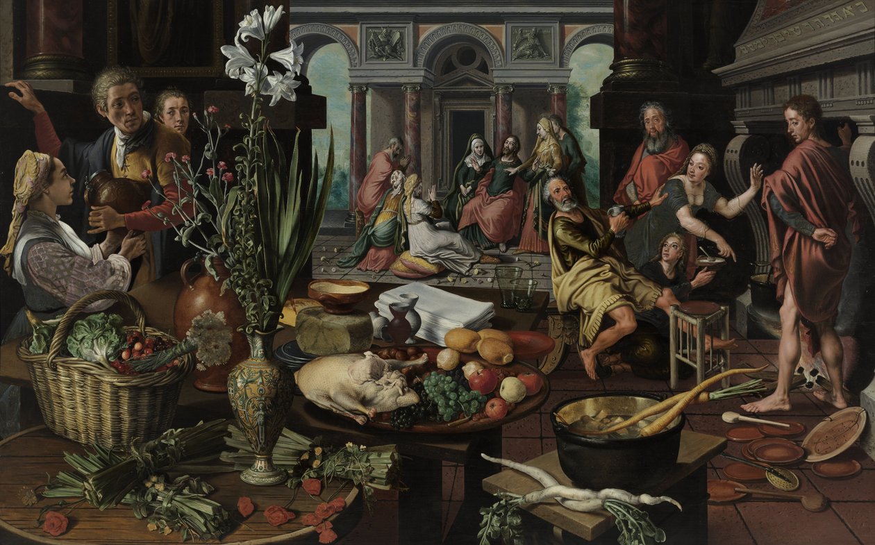 Kristus Marian ja Martan talossa tekijältä Pieter Aertsen